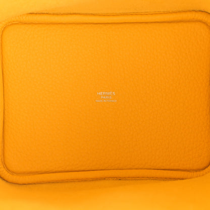 Hermes Taurillon Clemence Picotin Lock 18 PM Jaune De Naples 5 of 11