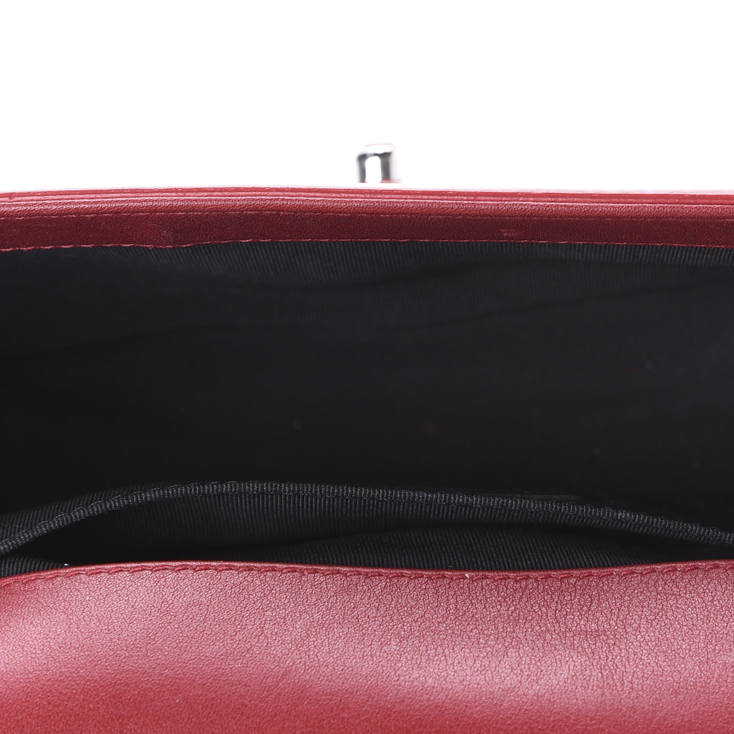 Chanel Patent Calfskin Quilted Small Plexiglass Boy Flap Red 5 of 11