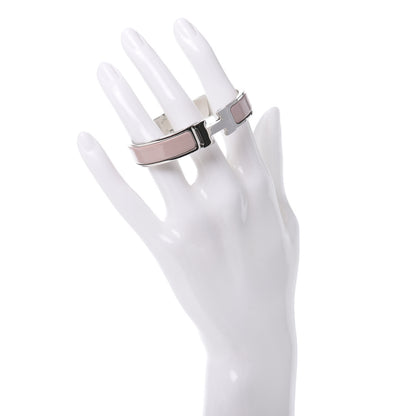Hermes Enamel Narrow Clic Clac H Bracelet PM Rose Candeur 2 of 5