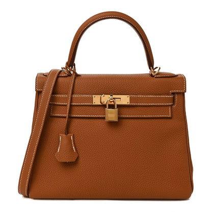 Hermes Togo Kelly Retourne 28 Gold 1 of 8