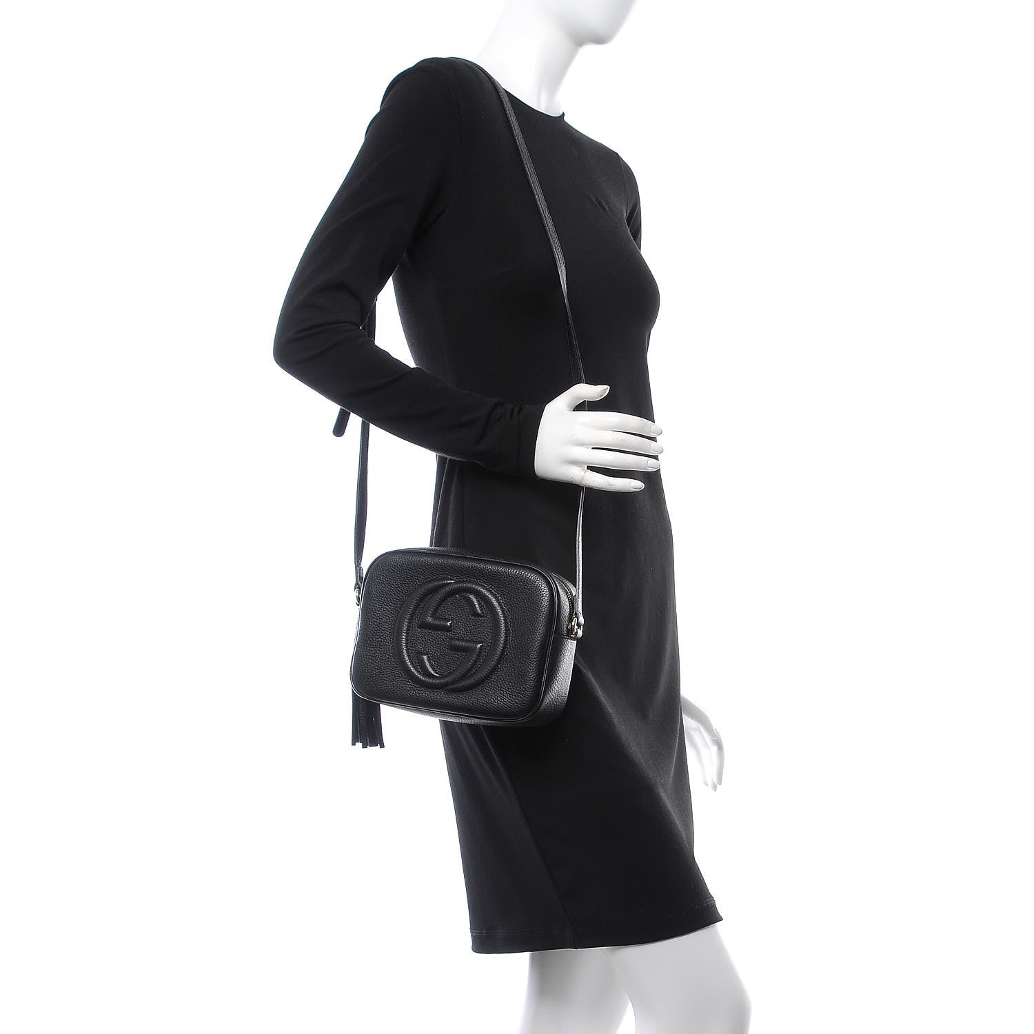 Gucci Pebbled Calfskin Small Soho Disco Bag Black 2 of 8