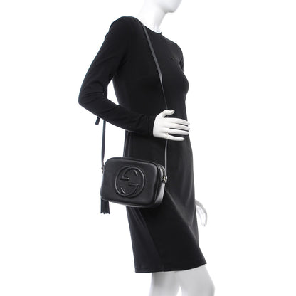 Gucci Pebbled Calfskin Small Soho Disco Bag Black 2 of 8