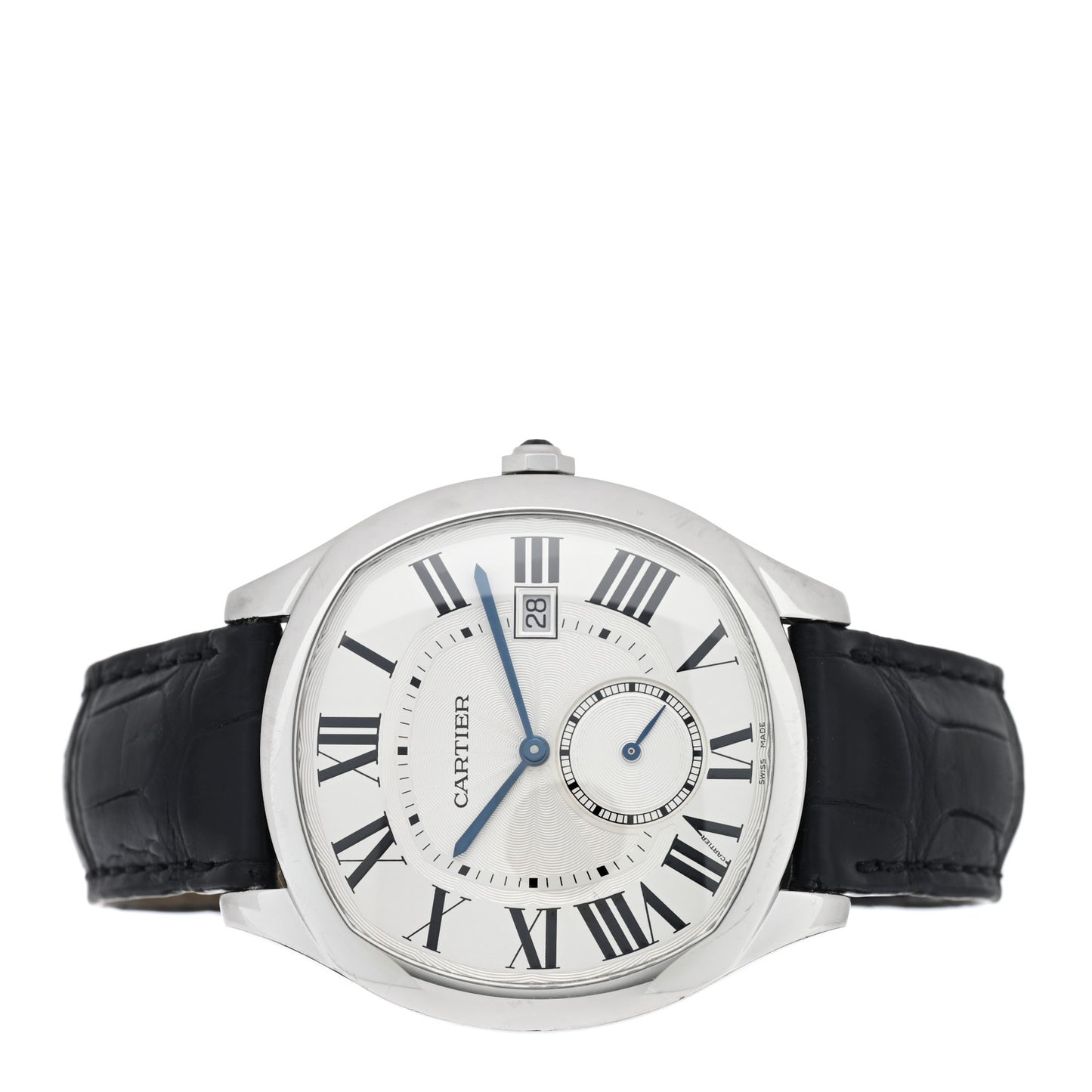 Stainless Steel Alligator 41mm Drive De Cartier Automatic Watch