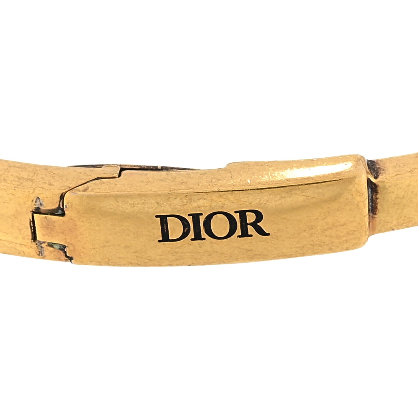 Metal Crystal J'Adior Bracelet Cuff Gold