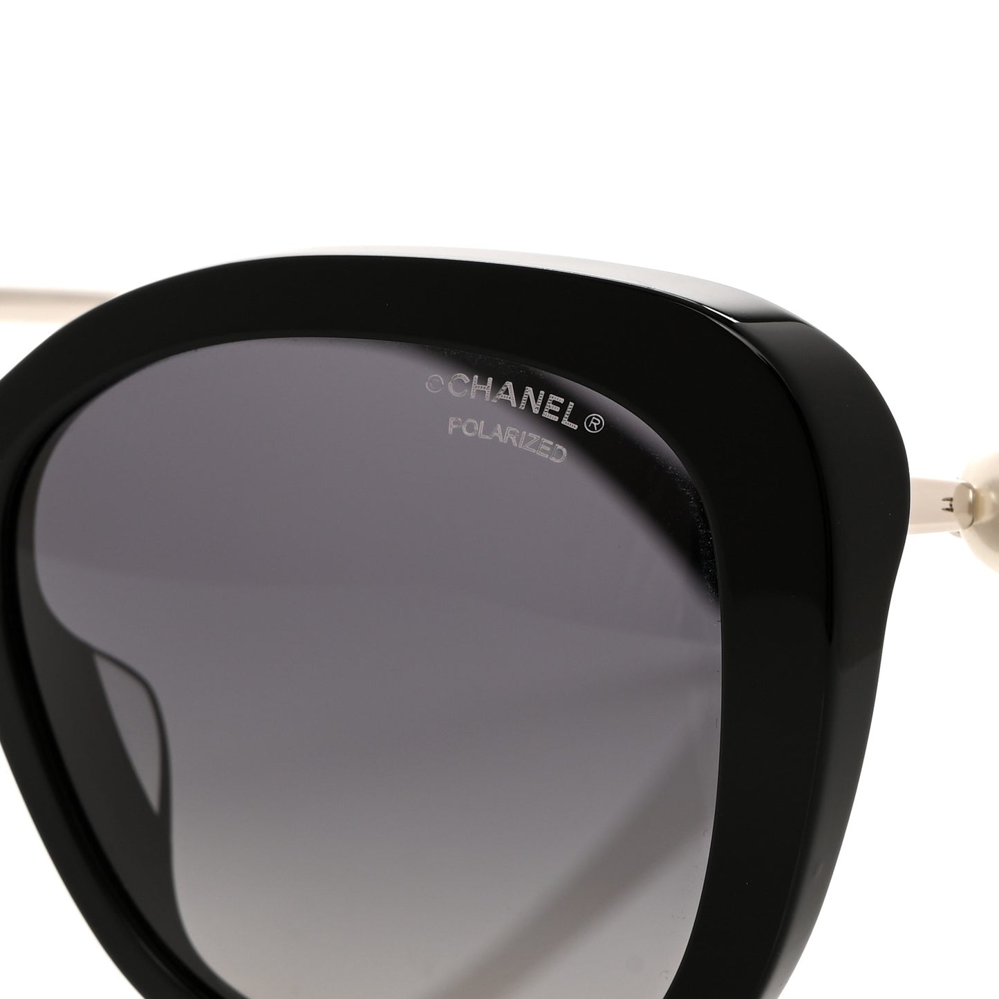 Acetate Polarized Butterfly Winter Pearl Sunglasses 5339-H-A Black