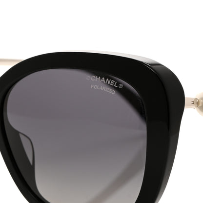 Chanel Acetate Polarized Butterfly Winter Pearl Sunglasses 5339-H-A Black 7 of 8