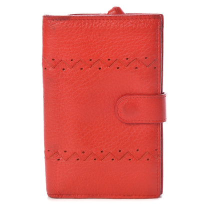 Bottega Veneta Grained Calfskin Continental Snap Wallet Rosso 1 of 13