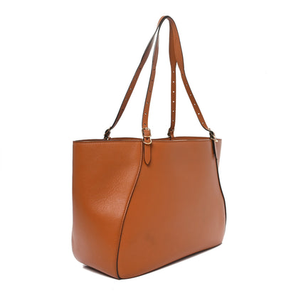 Jimmy Choo Calfskin Varenne E/W Tote Bag Tan 3 of 11