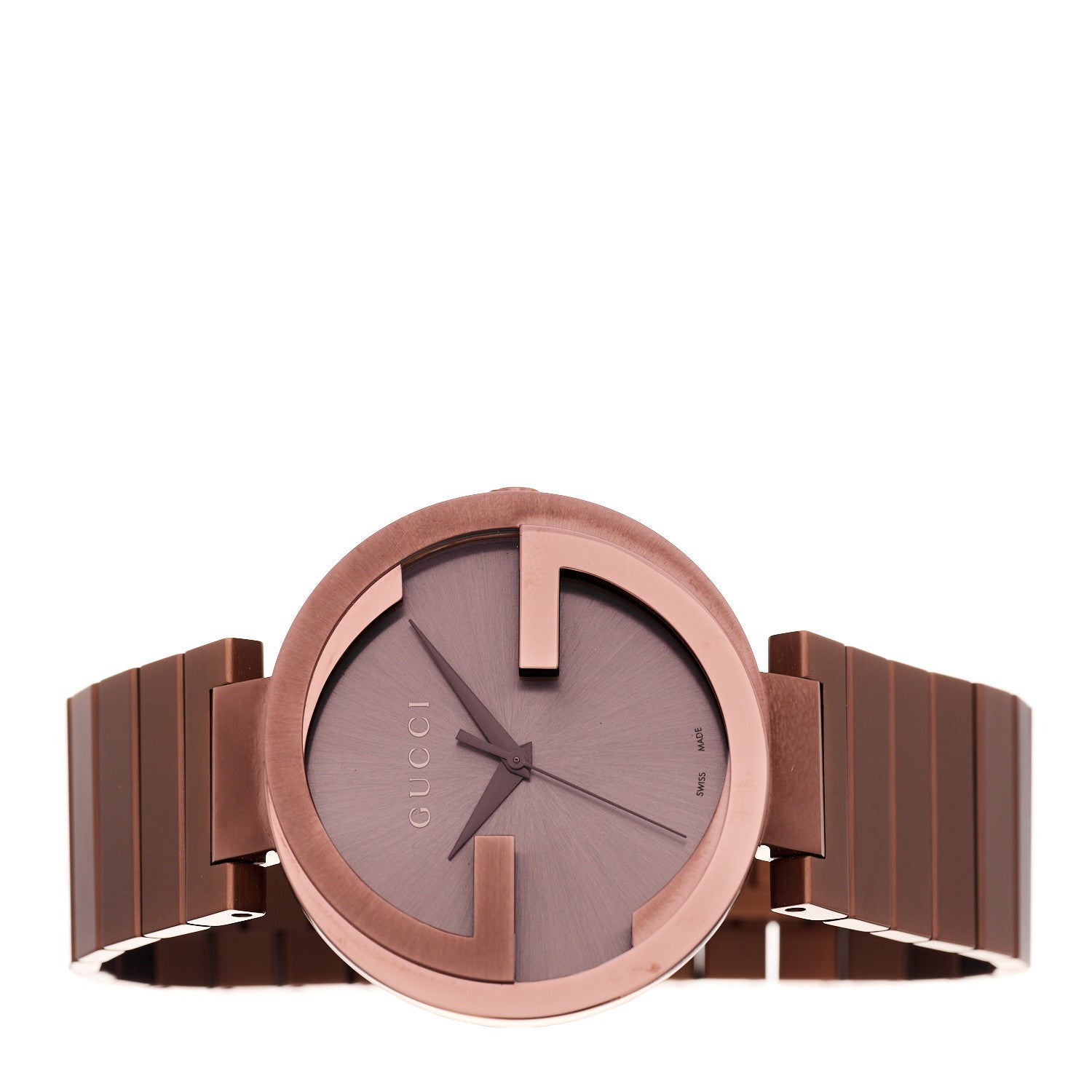 Gucci Stainless Steel 42mm Interlocking Quartz Watch Grey 1716404