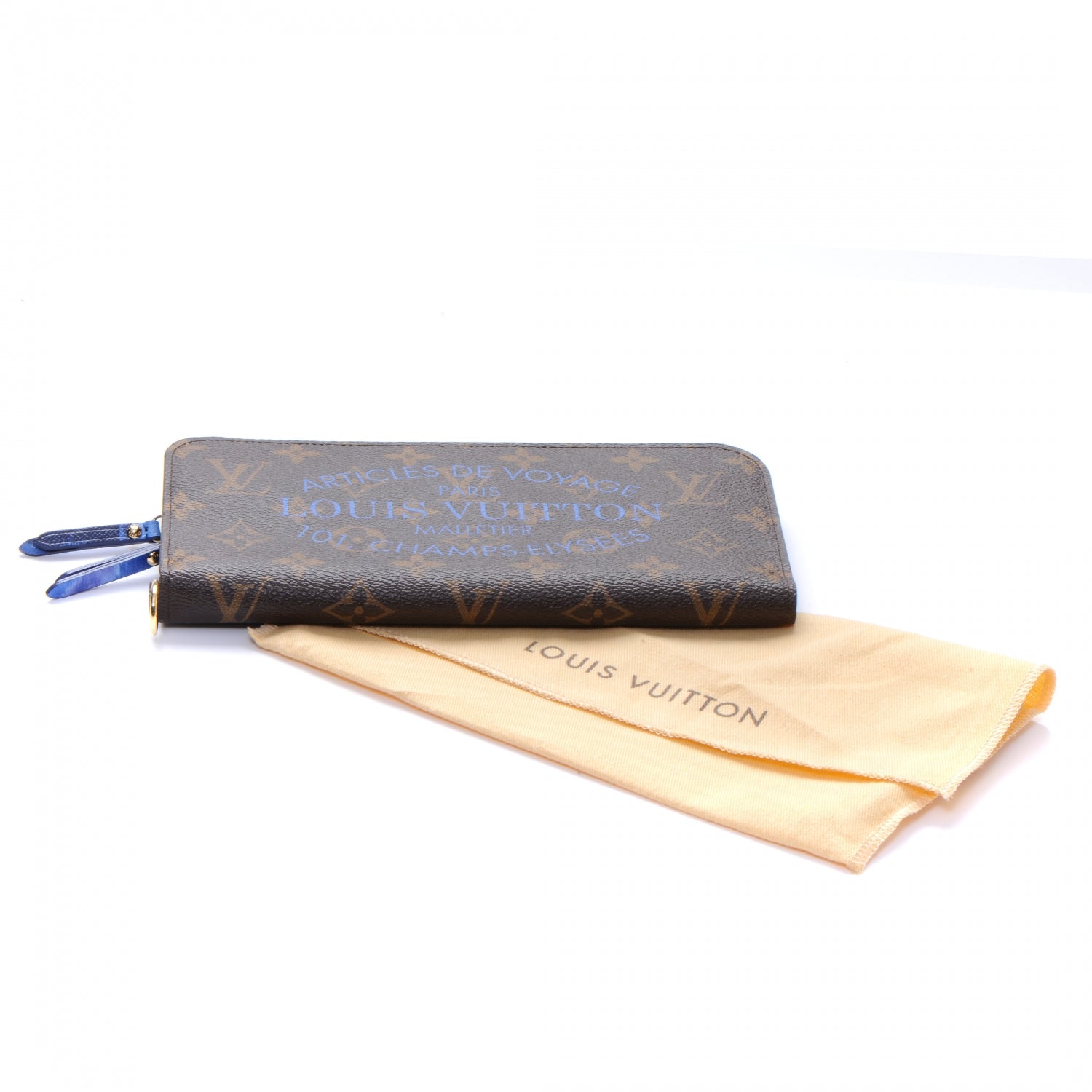 Louis Vuitton Monogram Articles de Voyage Ikat Insolite Wallet Grand Blue 7 of 7