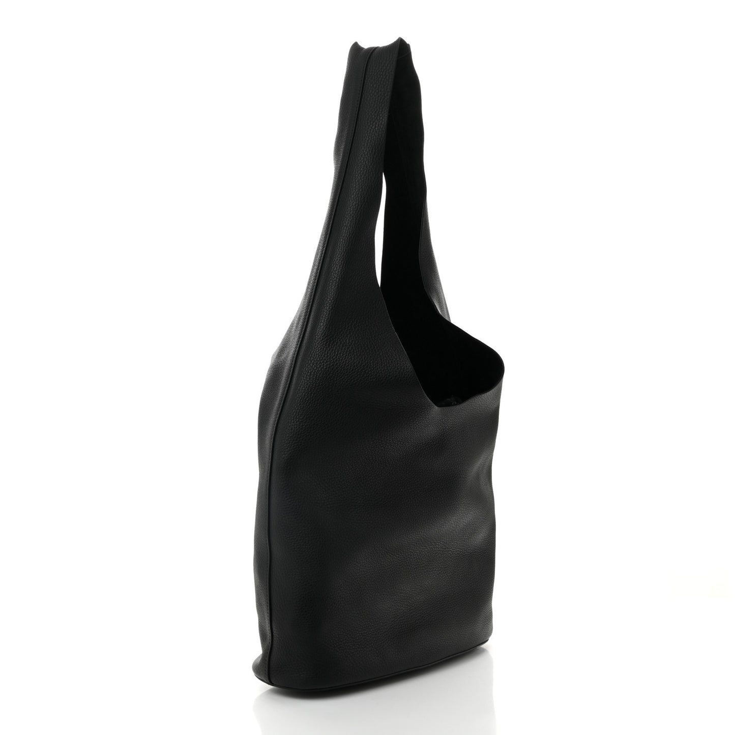 Grained Calfskin Bindle Three Bag Black