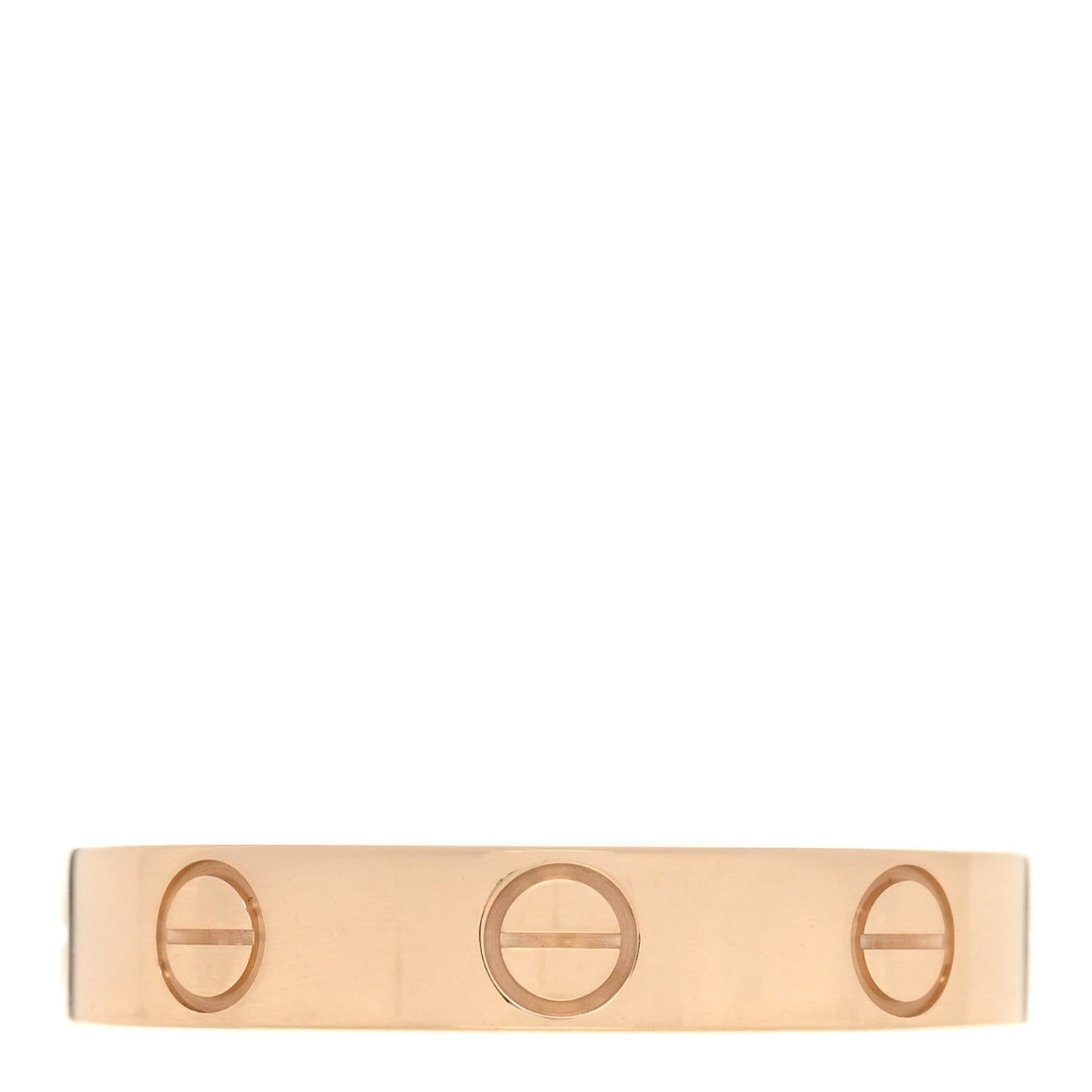 18K Yellow Gold 3.5mm LOVE Wedding Band Ring 52 6