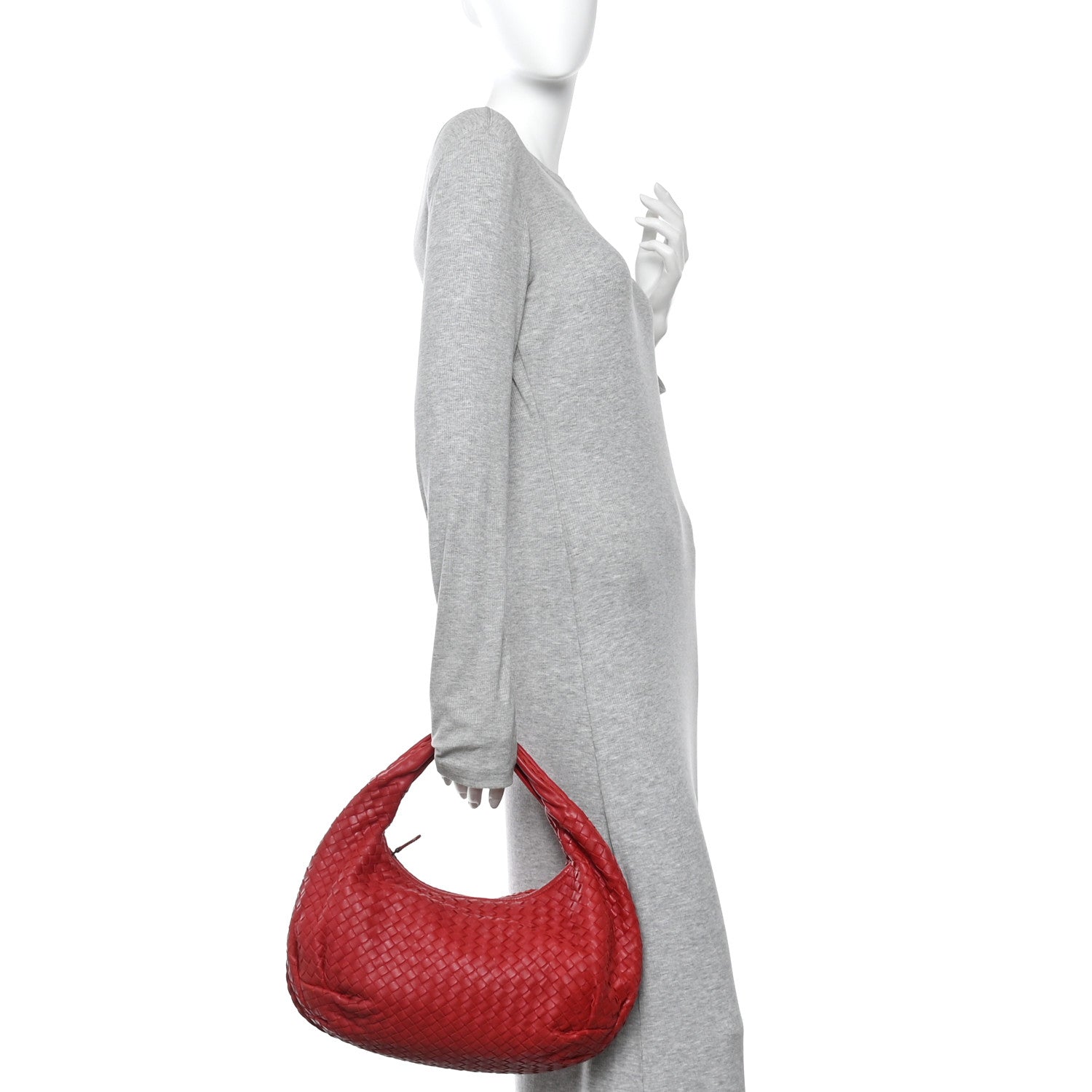 Bottega Veneta Nappa Intrecciato Medium Belly Veneta Hobo Rust 2 of 9