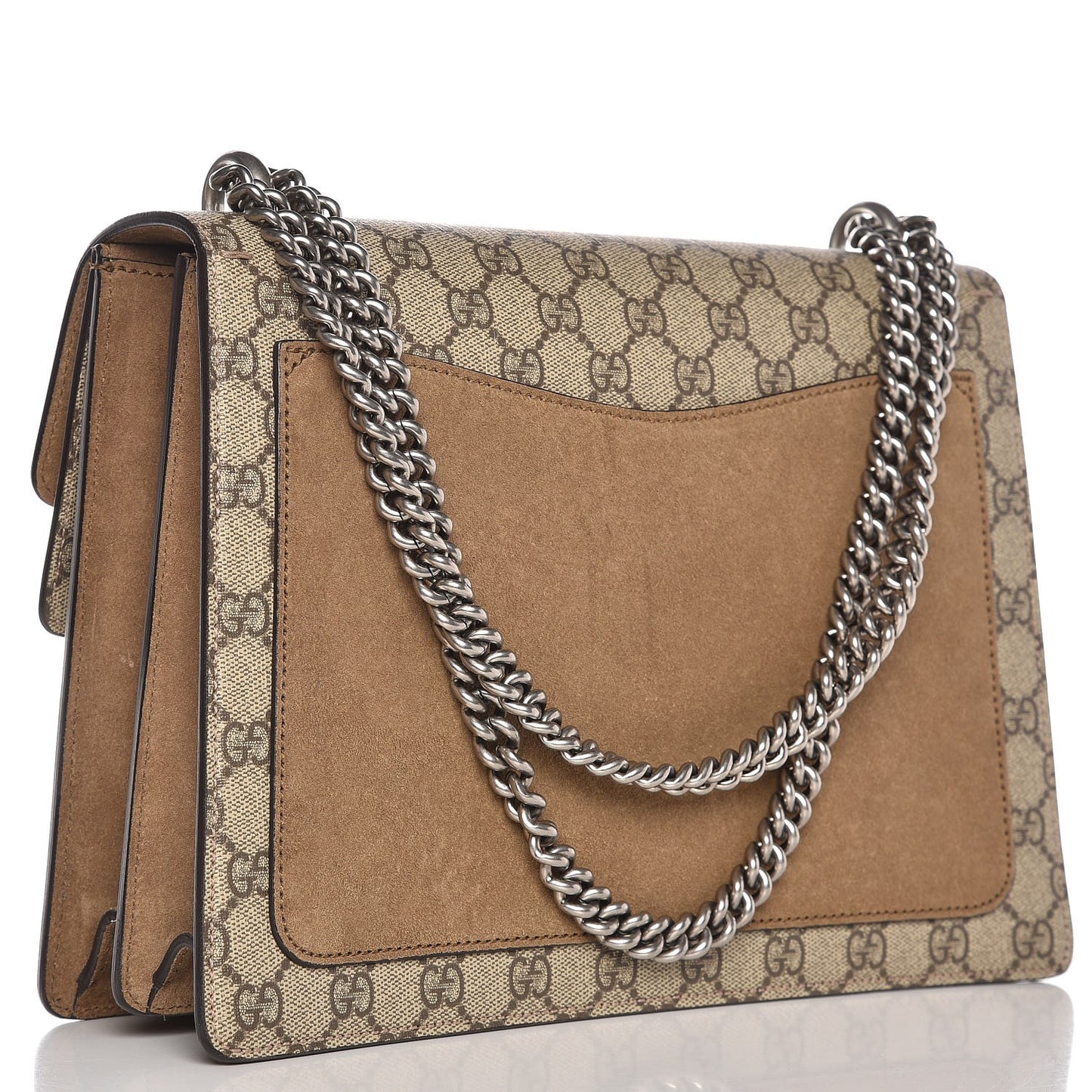 GG Supreme Monogram Medium Dionysus Shoulder Bag Taupe