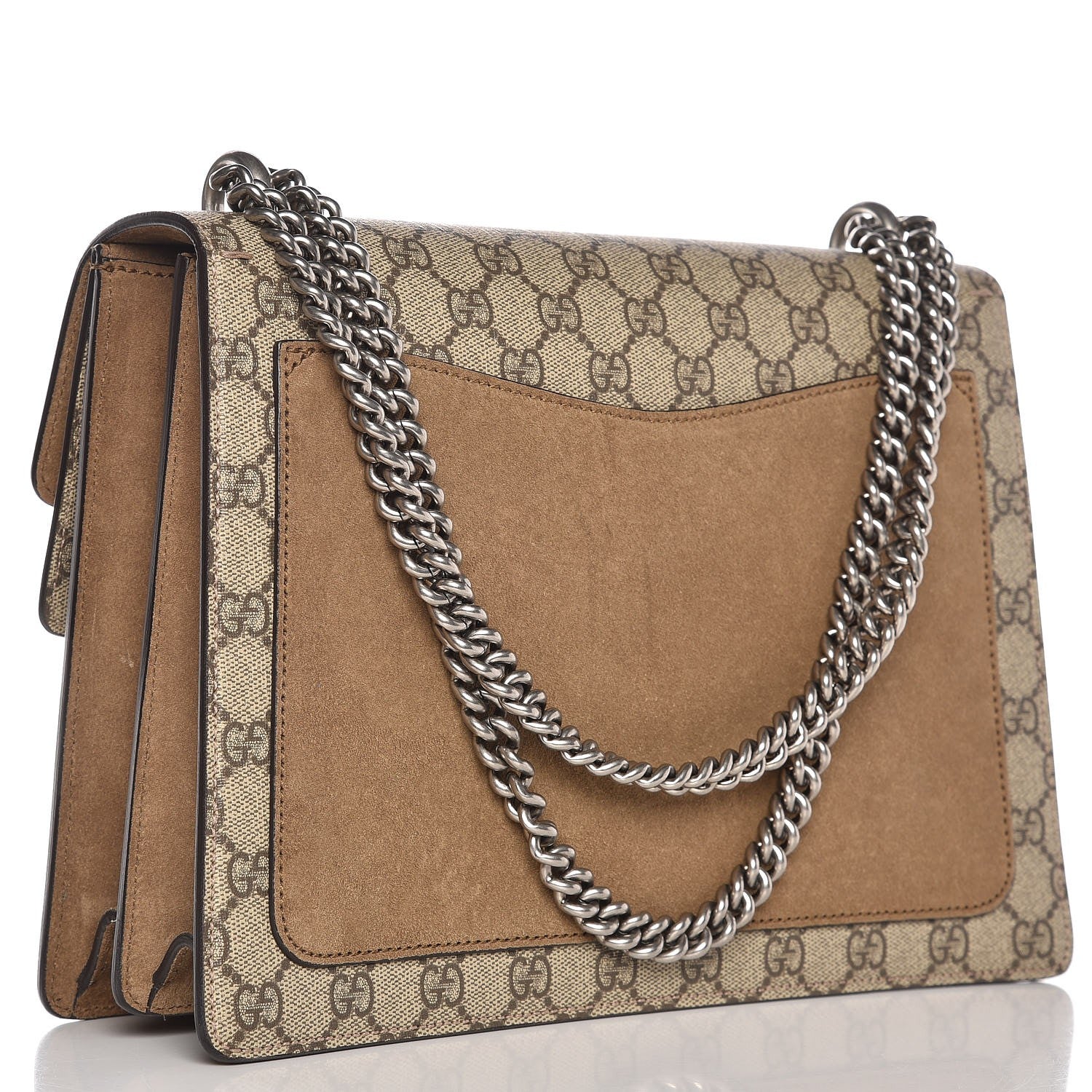 Gucci GG Supreme Monogram Medium Dionysus Shoulder Bag Taupe 3 of 11