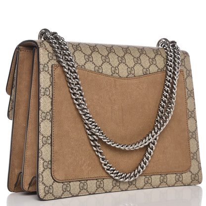 Gucci GG Supreme Monogram Medium Dionysus Shoulder Bag Taupe 3 of 11