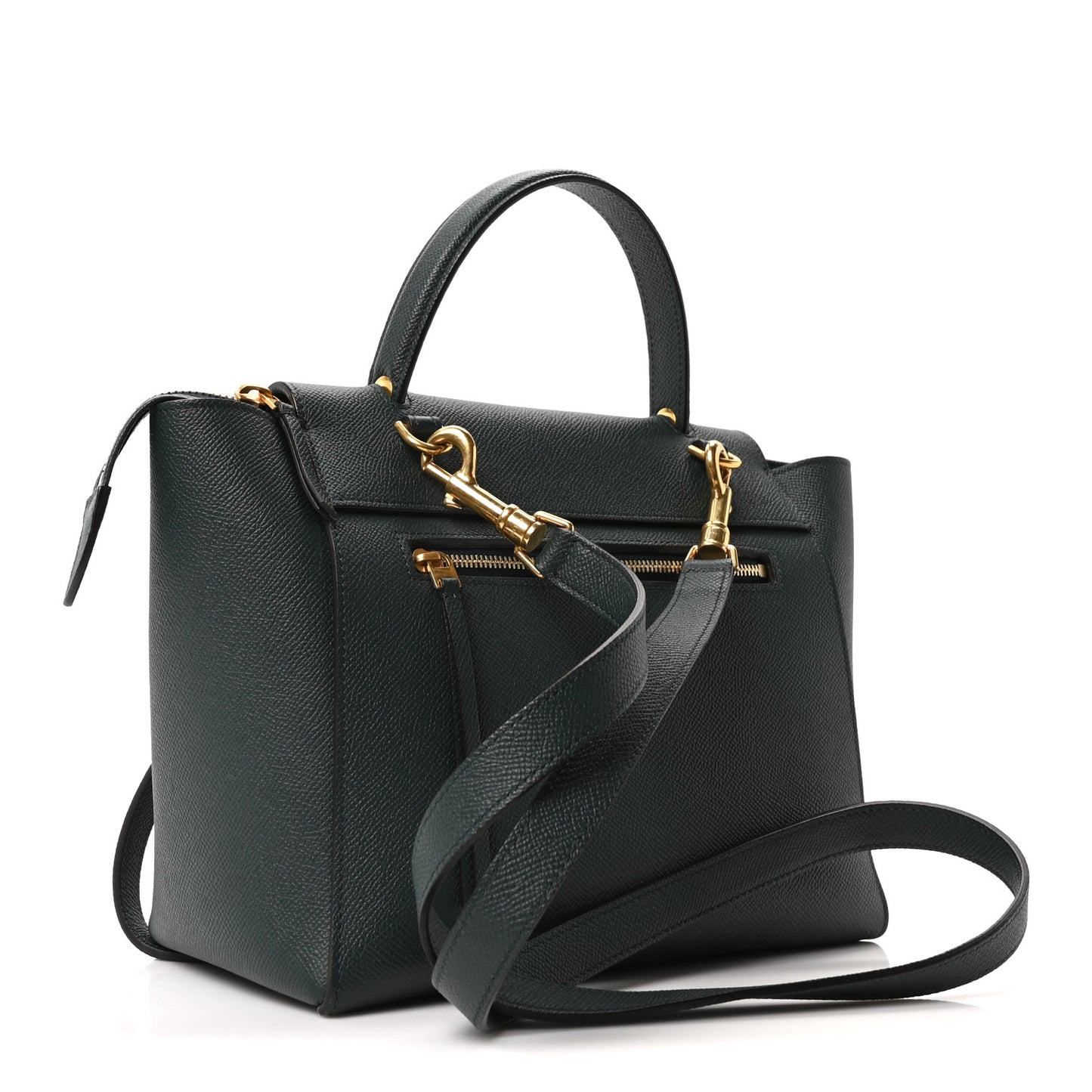 Grained Calfskin Micro Belt Bag Amazone