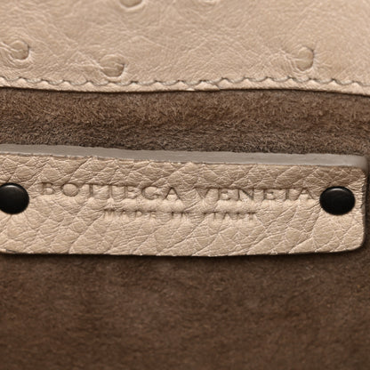 Bottega Veneta Ostrich Small Roma Tote Limestone 7 of 11