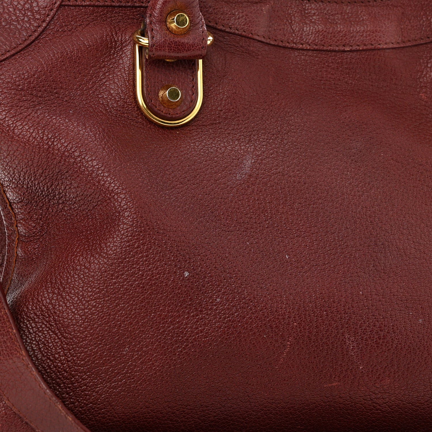 Balenciaga Chevre Gold Metallic Edge Hardware City Bordeaux 11 of 13