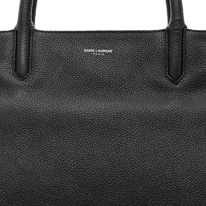 Saint Laurent Grained Calfskin Medium Cabas Rive Gauche Black 14 of 41