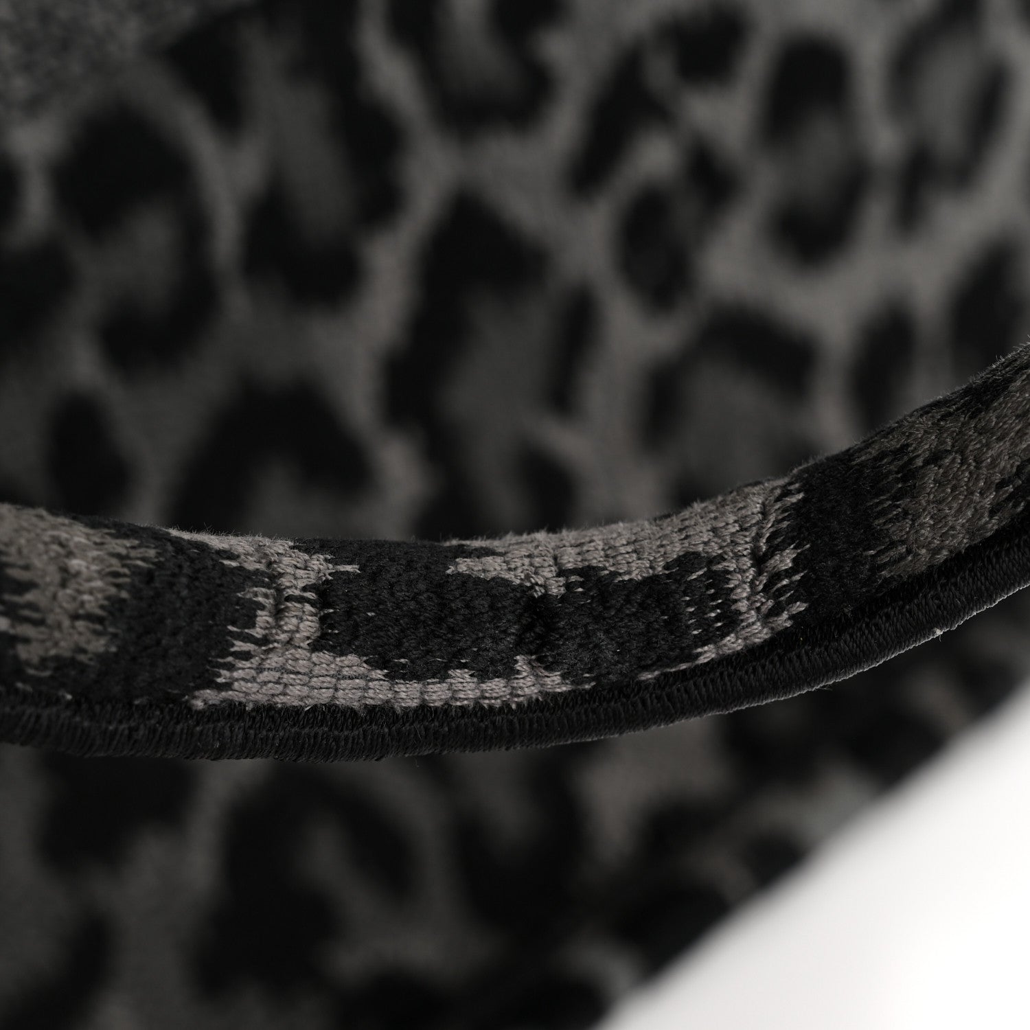 Christian Dior Canvas Mizza Embroidered Large Leopard Book Tote Grey 12 of 13