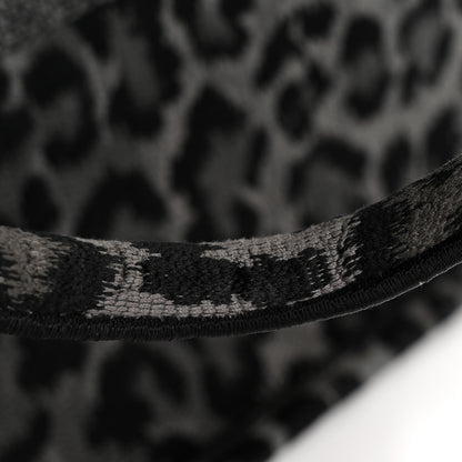 Christian Dior Canvas Mizza Embroidered Large Leopard Book Tote Grey 12 of 13