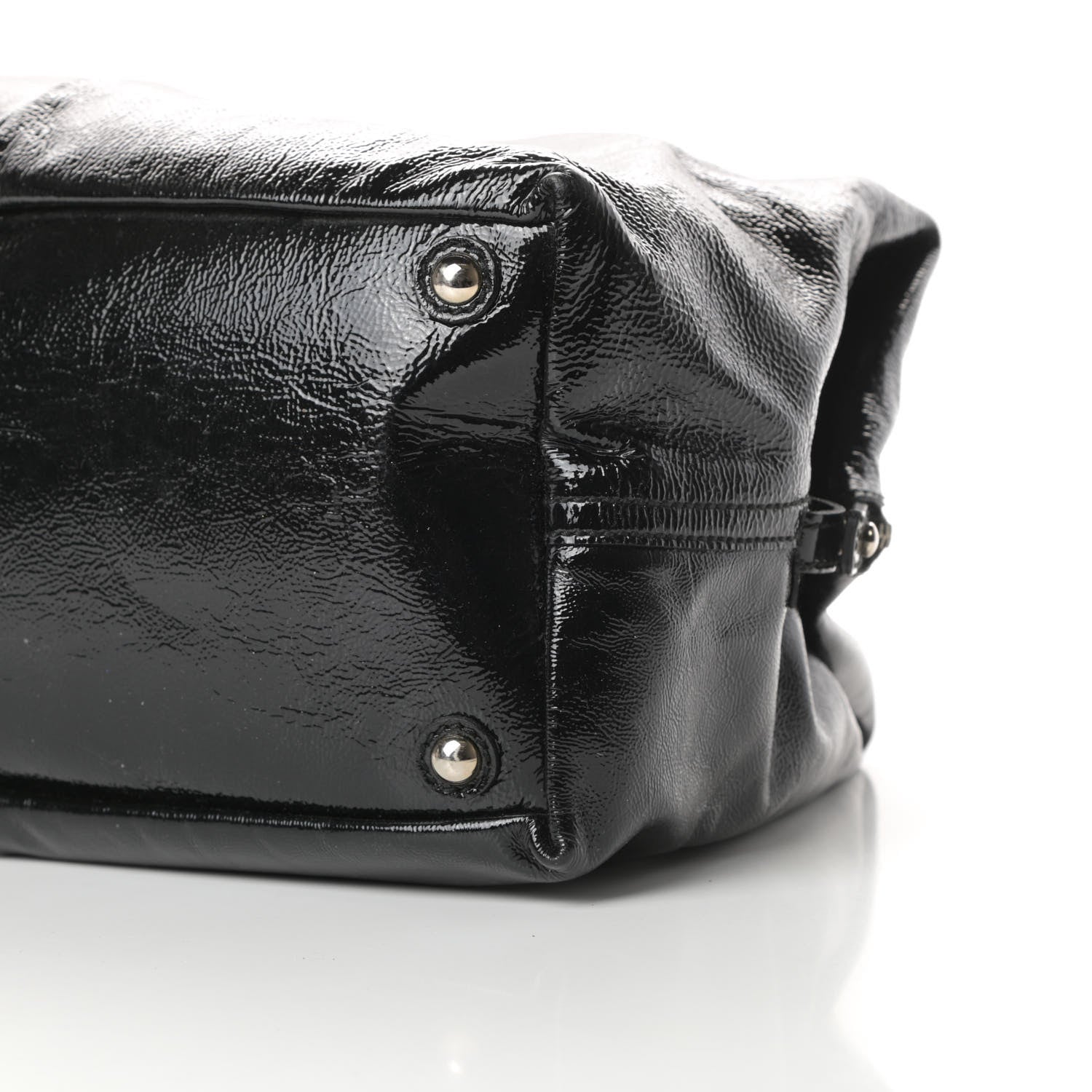 Saint Laurent Textured Patent Medium Easy Y Bag Black 10 of 13