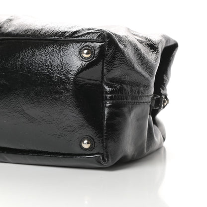 Saint Laurent Textured Patent Medium Easy Y Bag Black 10 of 13
