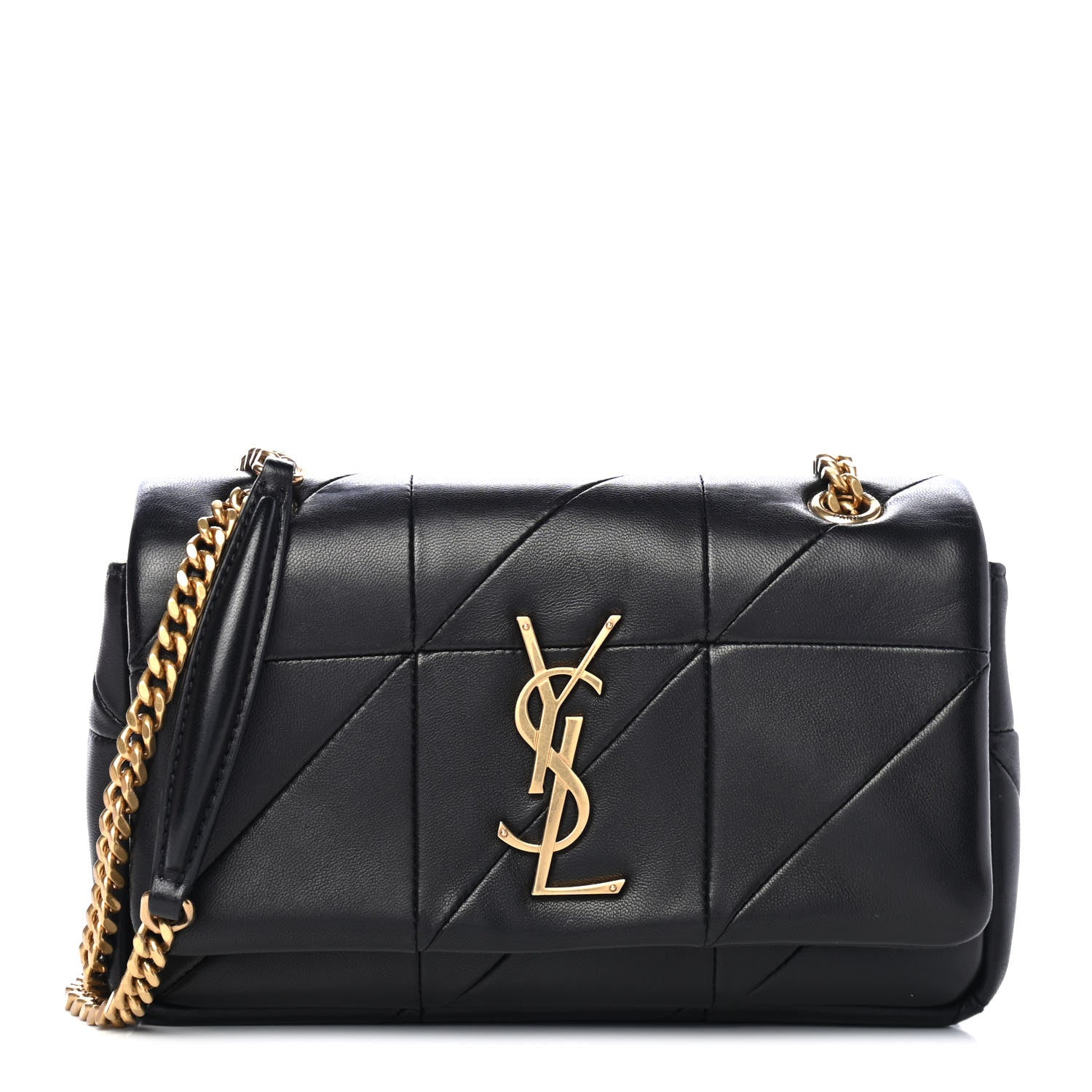 Saint Laurent Lambskin Patchwork Monogram Small Jamie Black 1 of 4
