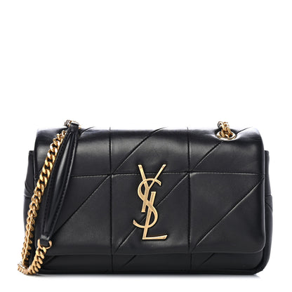 Saint Laurent Lambskin Patchwork Monogram Small Jamie Black 1 of 4