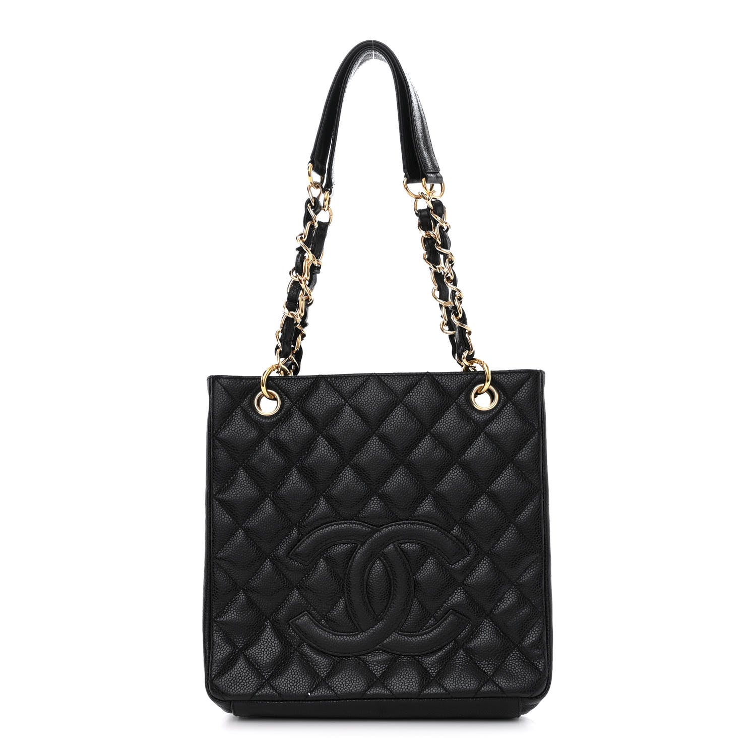 Chanel Caviar Quilted Petit Shopping Tote PST Black 1 of 12