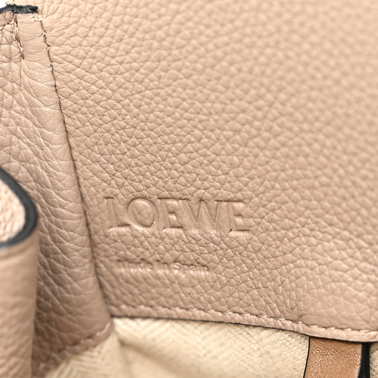 Loewe Calfskin Mini Hammock Shoulder Bag Sand Mink 6 of 10