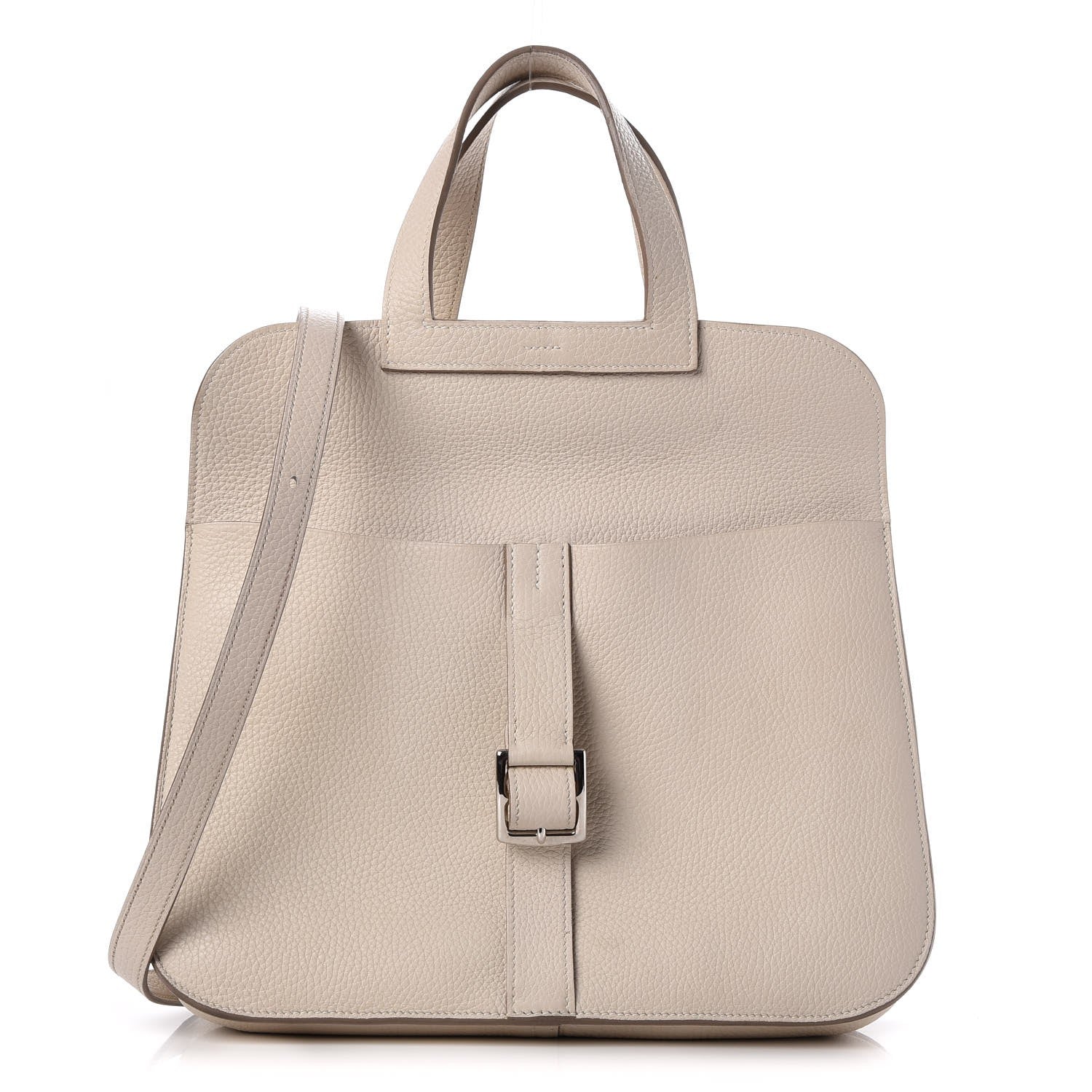 Hermes Taurillon Clemence Halzan 31 GM Craie 1 of 13