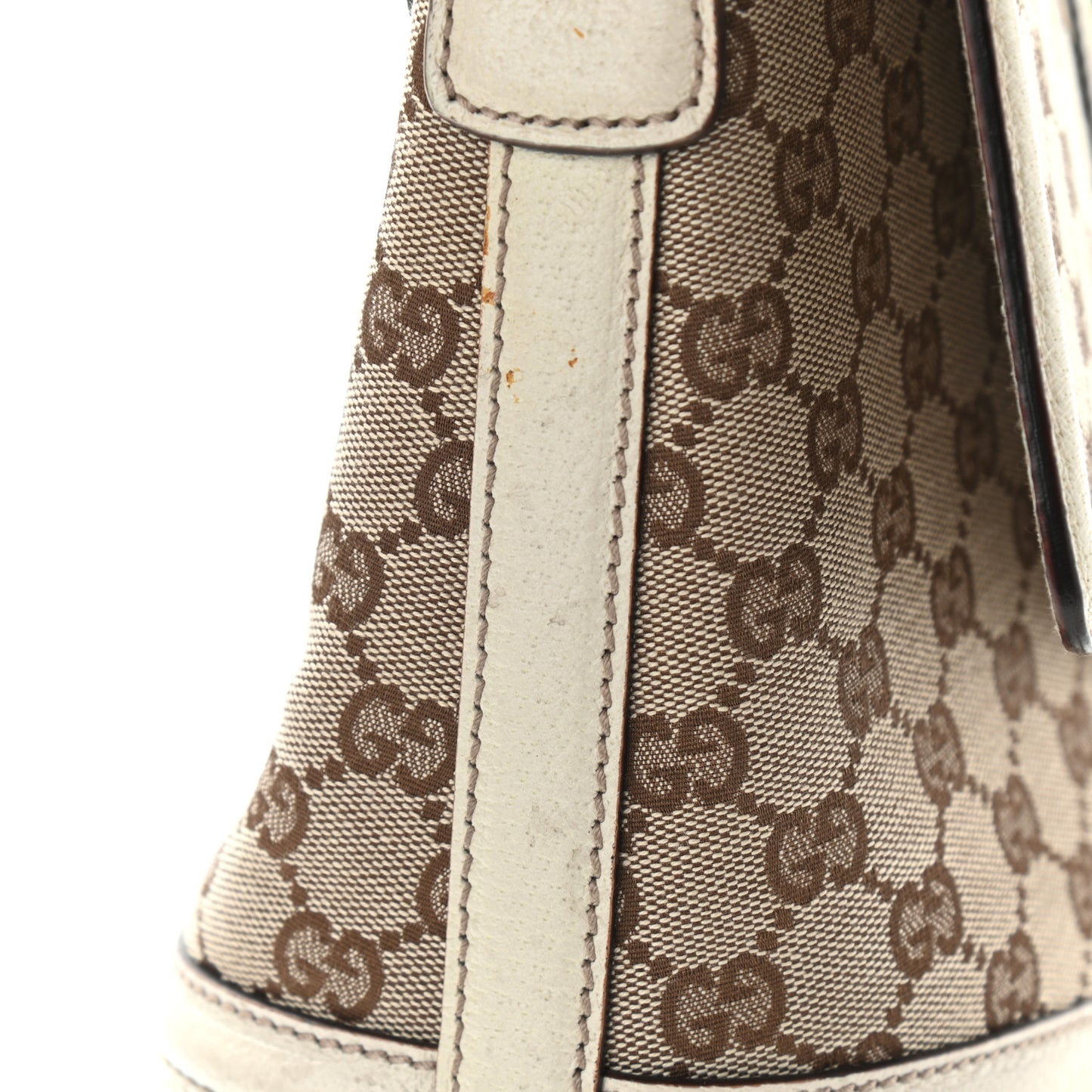 Monogram Web Large Treasure Flap White