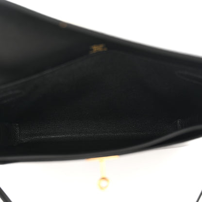 Hermes Evercolor Kelly Depeches 25 Pouch Black 5 of 10