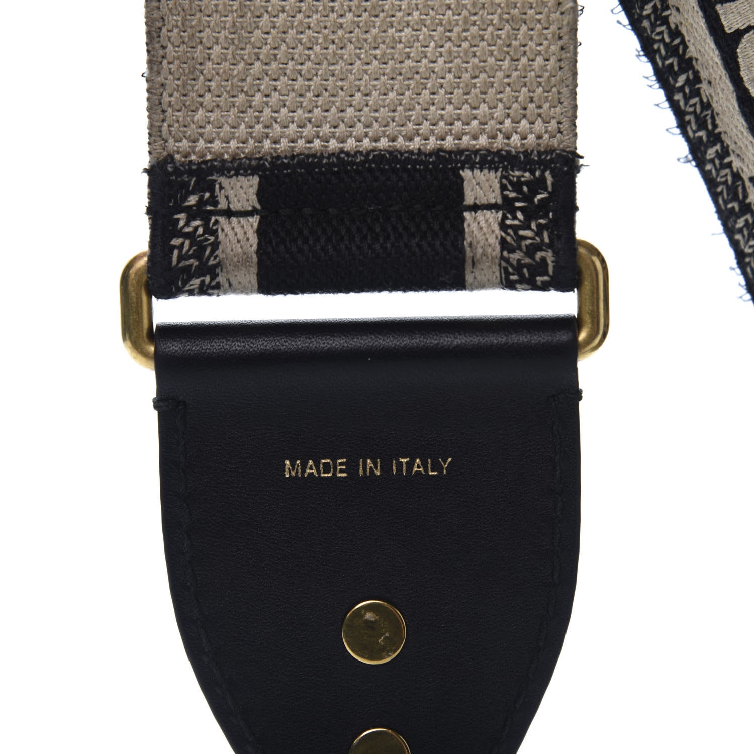 Christian Dior Canvas Embroidered Shoulder Strap Blue 4 of 7