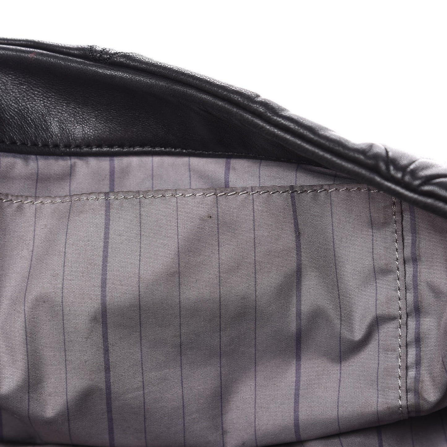 Lambskin Quilted Soft Squares Origami Flap Black