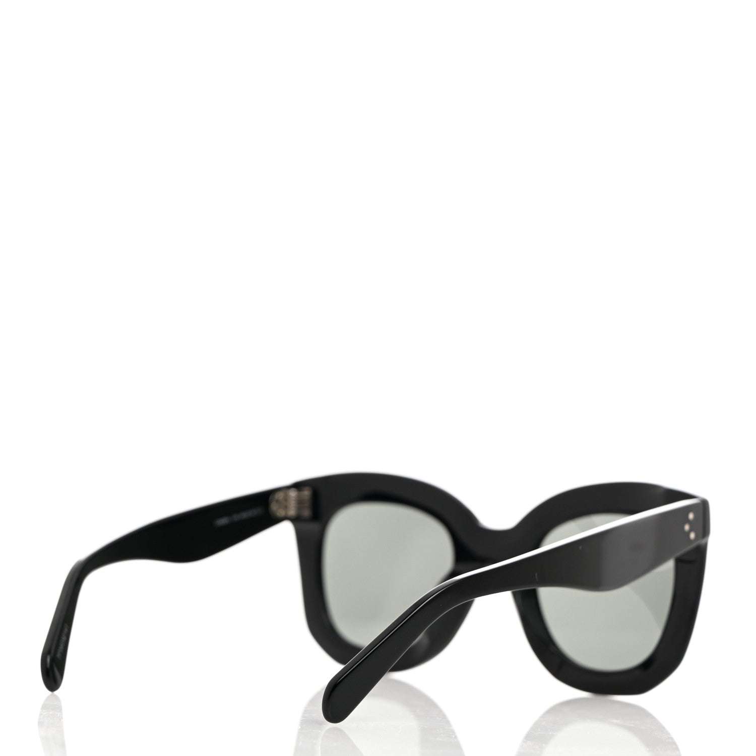 Celine Oversized Round Sunglasses CL4005FN Black 4 of 7
