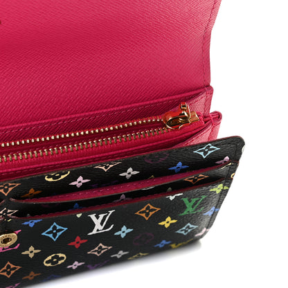 Louis Vuitton Monogram Multicolor Sarah Wallet Black Grenade 9 of 10