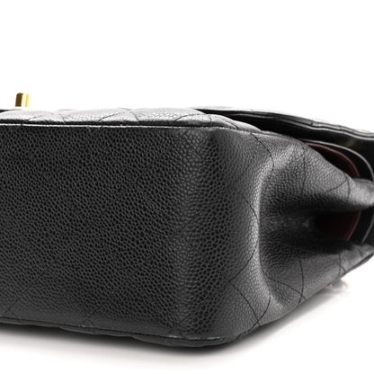 Chanel Caviar Quilted Jumbo Double Flap Black 9 of 12