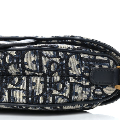 Christian Dior Oblique Mini Saddle Bag Blue 9 of 9
