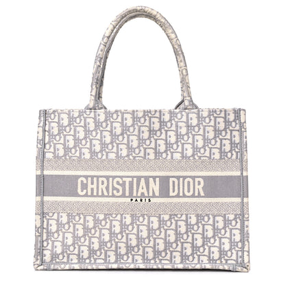 Christian Dior Oblique Medium Book Tote Grey 1 of 17