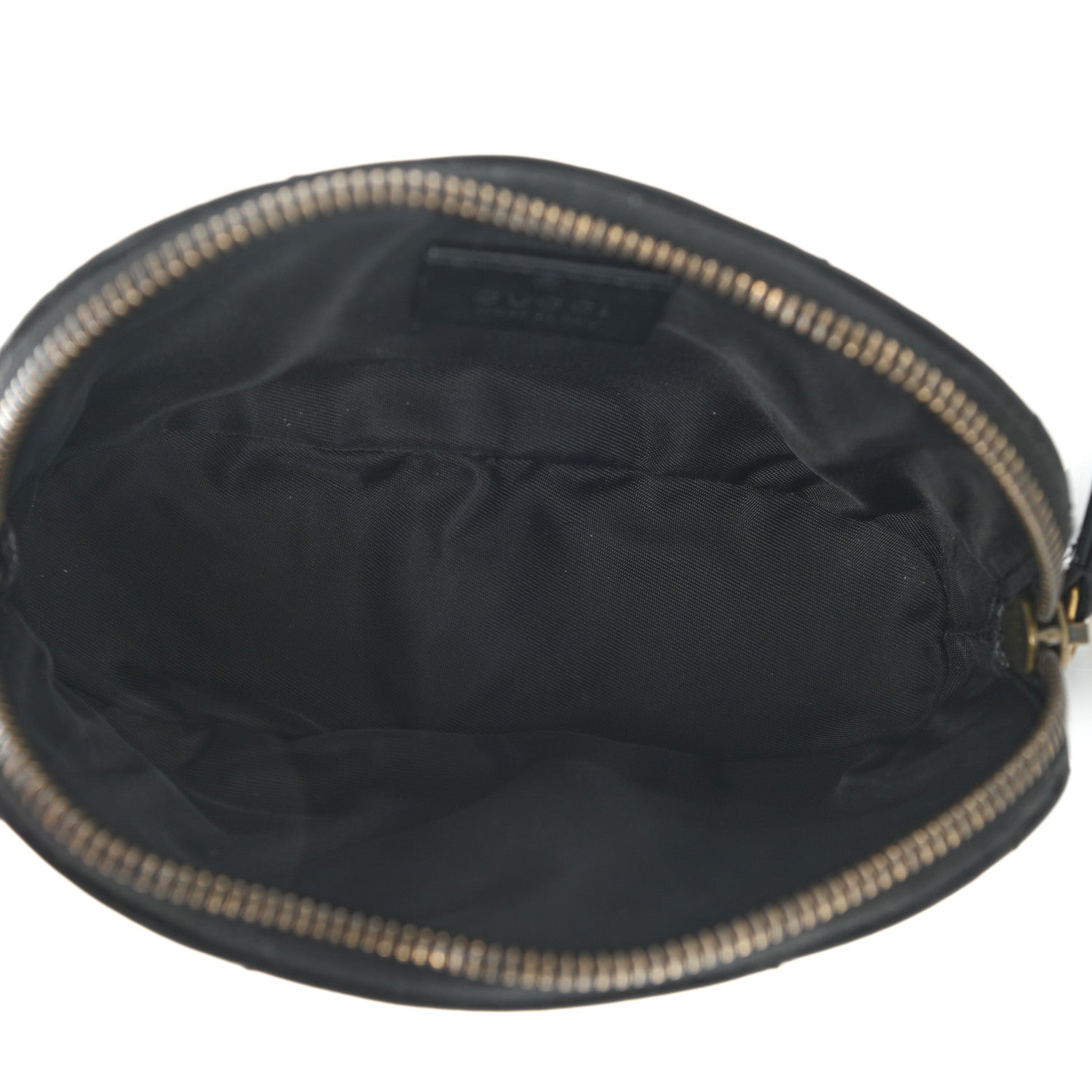 Gucci Calfskin Matelasse GG Marmont Pouch Cosmetic Case Black 5 of 10