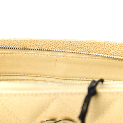Chanel Caviar Quilted Top Handle Bag Beige 13 of 13