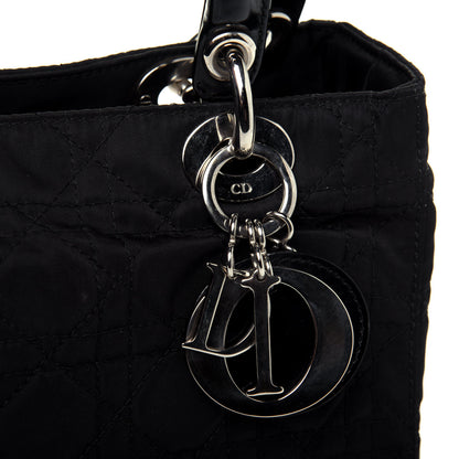Christian Dior Nylon Cannage Medium Lady Dior Black 17 of 19