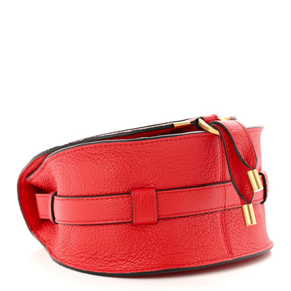 Chloe Grained Calfskin Small Marcie Saddle Bag Red 4 of 9