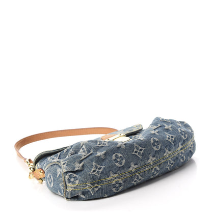 Louis Vuitton Monogram Denim Mini Pleaty Blue 4 of 10
