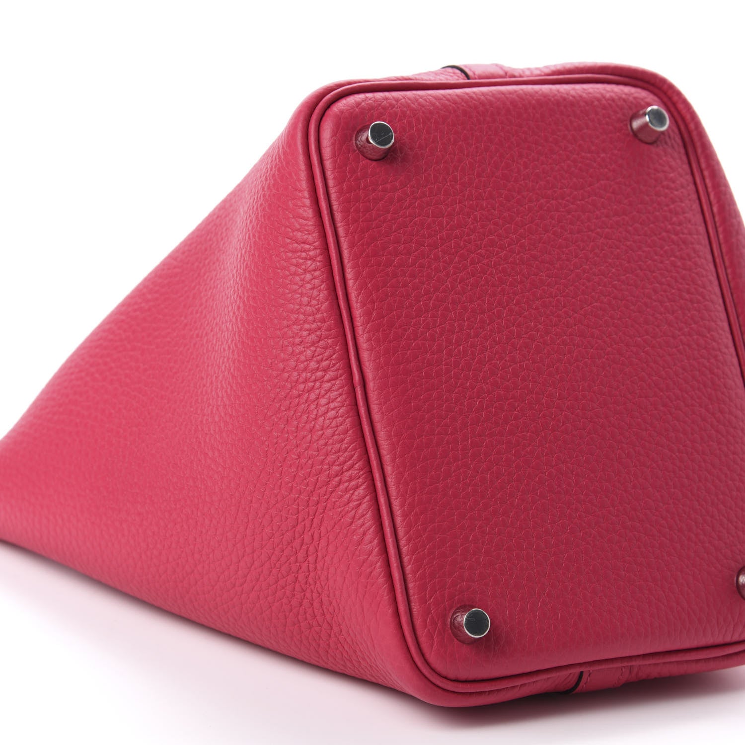 Hermes Taurillon Clemence Verso Picotin Lock 18 PM Rose Mexico Rouge De Coeur 6 of 11