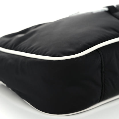 Saint Laurent Econyl Nylon Le 5 A 7 Hobo Black White 9 of 10