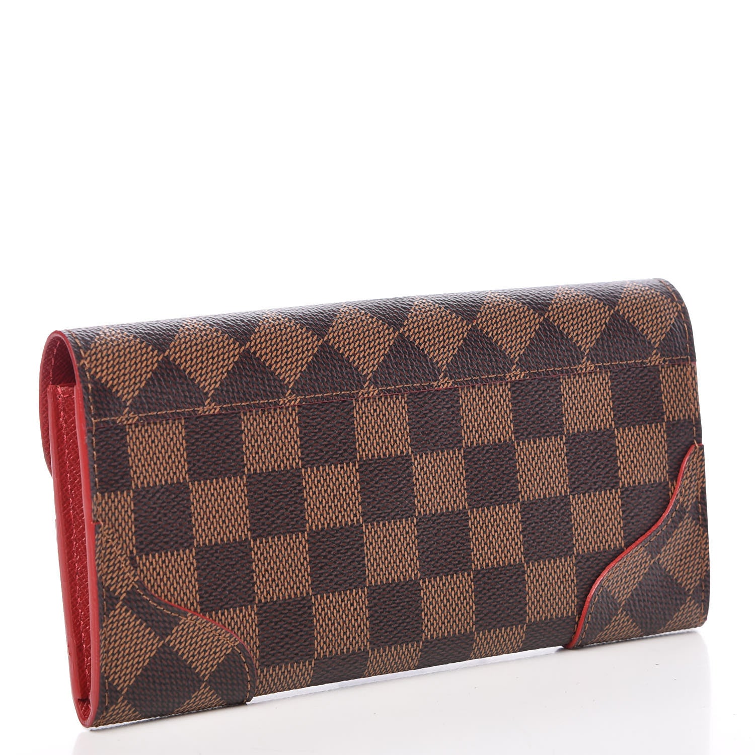 Louis Vuitton Damier Ebene Caissa Wallet Cherry 3 of 8